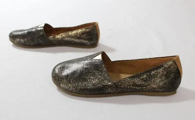 TKEES Women's Basic Slip On Metallic Flats JL3 Silver/Black Size US:7 UK:5 - Image 1 of 4