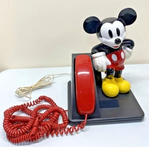 Telefono vintage anni '90 Disney Topolino AT&T Land Line Touch Tone testato funziona - Foto 1 di 12