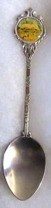 #669) SILVER PLATED TEA SPOON NEW FOREST HAMPSHIRE ENGLAND PASTURE HEATHLAND - Picture 1 of 2