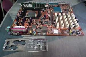 ABIT NF8-V V.1.0, Socket 774, AMD Motherboard +CPU 2800+, RAM 512Mb, I/O - Picture 1 of 11