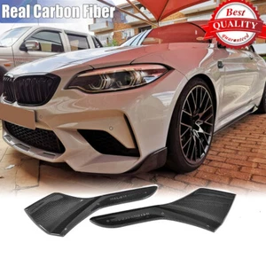 Divisor de parachoques delantero de carbono real labios winglet para BMW F87 M2 M2C 2016-20 cupé - Imagen 1 de 12