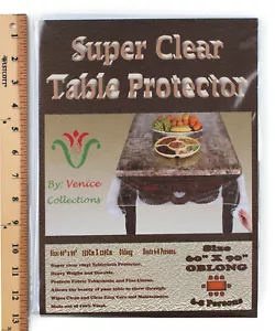 Super Clear Extra Heavy Duty, Durable 100% Vinyl Tablecloth protector & Cover - Picture 1 of 39