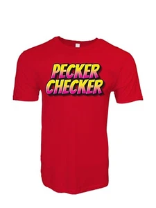 Maglietta Pecker Checker divertente umorismo adulto novità - Foto 1 di 6
