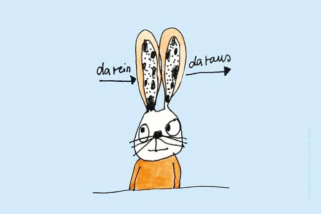 Microfasertuch 20 x 30 cm - Da rein, da raus - Rannenberg & Friends | NEU