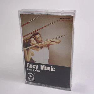 Roxy Music, Flesh & Blood (Audio Cassette Tape, 1980) Canada Import, Black Cart - Picture 1 of 9