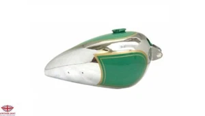 FIT FOR BSA B31 GREEN PAINTED CHROMED PETROL/FUEL TANK - Picture 1 of 6