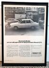 Framed original Classic Car ad for the Renault 12TS from 1974