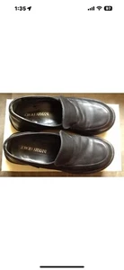 Giorgio Amarni Black Leather Shoes , $799 . Made In Italy - Picture 1 of 5