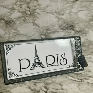 Paris Vanity Tray Makeup Organizer Decorative French Bathroom, Bedroom Decor - Picture 1 of 9