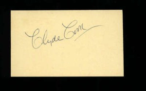 Clyde Cook D.1984 Actor Signed Cut
