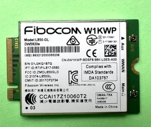 Dell WWAN DW5820e Fibocom Model L850-GL LTE 450Mbit 4G W1KWP 0W1KWP für Dell - Bild 1 von 1