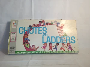 Gioco da tavolo vintage 1974 scivoli e scale Milton Bradley completo - Foto 1 di 6