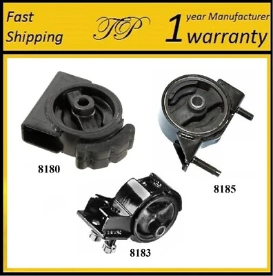 Montaje de motor 3 piezas para Toyota Corolla 1988-1989 1,6 L 2x2 4 velocidades sedán vagón - automático Foto 1 de 4