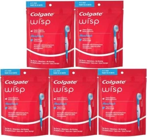 Colgate Max Fresh Wisp Mini Spazzolino Monouso, Menta Piperita - 24 Pezzi, Confezione da 5 - Foto 1 di 6