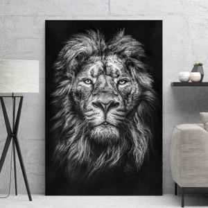 ACRYLGLAS WANDBILD LÖWE LION ABSTRAKT KUNSTDRUCK BILDER NATUR DEKO GLASBILD - Bild 1 von 5