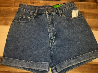no excuses Vintage High Waist Shorts Denim cuffed Junior 9/10 NWT women urban - Image 1 of 4