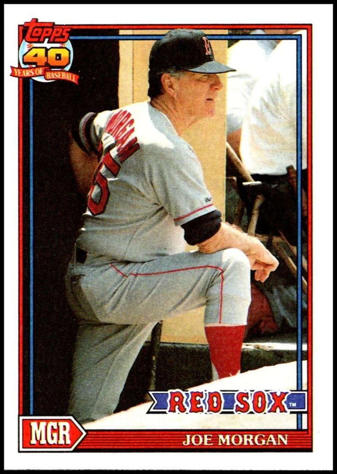 1991 Topps #21 Joe Morgan NM-MT Red Sox - Image 1 of 1