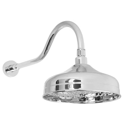 Welfenstein Duschkopf mit Wandarm Messing Retro Nostalgie Regendusche HB6-HN081 - Bild 1 von 4