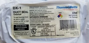 (Qty-4) Thomas & Betts DX-1 Duct Seal Compound 1 LB package (Qty-4 4lbs total) - Picture 1 of 2