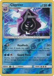 Pokemon Sun and Moon Base Cloyster Reverse Holo 34/149 - Picture 1 of 1