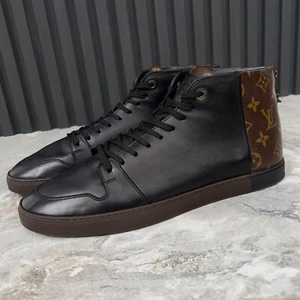 Louis Vuitton Line Up Sneaker Monogram Schwarz Leder 9,5 LV oder 10,5 US 43,5 EUR - Bild 1 von 12