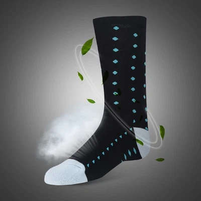 1Pair Breathable Nylon Calf Cycling Socks For Running KPLO - Image 1 of 4