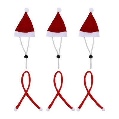  Dog Scarf Small Dogs Cats Holiday Party Hat Doll Xmas Accessory Decor - Image 1 of 4