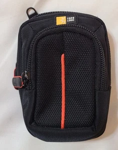 Case Logic Compact Camera Carrying Case Black Travel Pouch 5"x3" Shoulder Strap - Picture 1 of 7