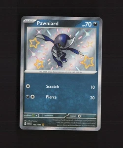 Pawniard 185/091 Paldean Fates Shiny Holo Rare Pokemon Card NM - Picture 1 of 10