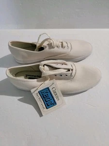 De colección 1992 KEDS Deadstock Mujer 5.5 M Off White Nuevo Con Etiqueta Corea *defecto** - Imagen 1 de 9
