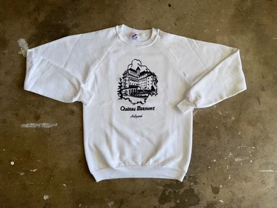 80s VINTAGE THE CHATEAU MARMONT L.A. HOTEL CREWNECK SWEATSHIRT SZ S T-SHIRT - Image 1 of 4
