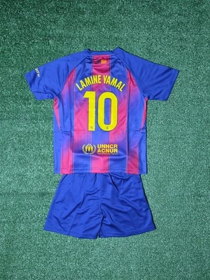 Jóvenes/Adultos/Compre cualquiera de los 2 y obtenga uno gratis misterio/Lamine Yamal 10 conjunto de camiseta local Foto 1 de 3