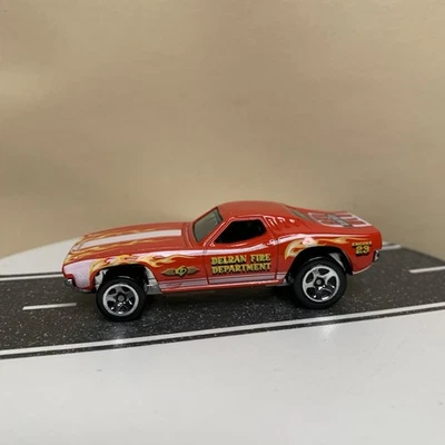 2011 Hot Wheels #165 HW Main Street Dixie Challenger Red Delran Fire Dept. NM - Image 1 of 4