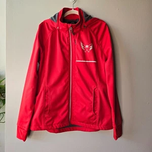 Washington Capitals NHL Red Hooded Jacket L/G By G-III Sports - Picture 1 of 12
