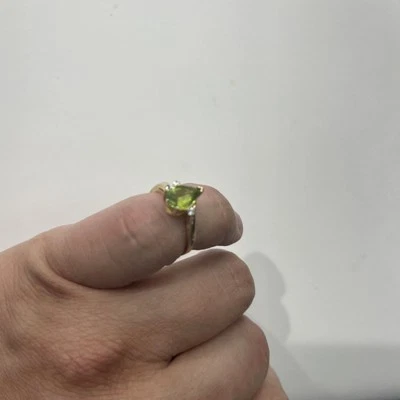 14K Gold With Blue Topaz And Diamond - Image 1 of 4