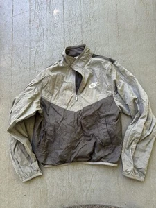 Nike Kids 3/4 Zip Windbreaker Gray and Black Size M - Picture 1 of 3
