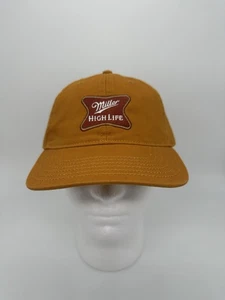 Gorra de camionero Miller High Life parche con logotipo de cerveza color tostado Snapback - Imagen 1 de 7