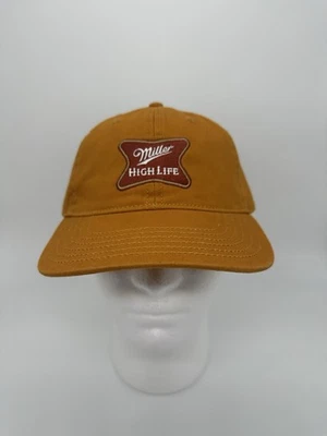Boné caminhoneiro Miller High Life logotipo cerveja patch sela bronzeado snapback - Imagem 1 de 4