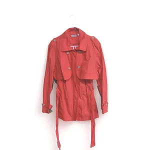 Chico’s 3 en 1 Chaqueta Convertible Rojo Amapola Talla 2 L Chaqueta Sin Mangas Chaleco Encogerse de hombros - Imagen 1 de 8