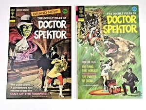 The Occult Files Of Doctor Spektor #1 & 2 1973 Gold Key Comic Lot High Grade - Bild 1 von 15