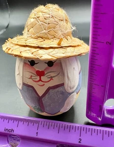 Scare Crow Estante Cuidador Huevo Pintado a Mano De Colección - Imagen 1 de 3