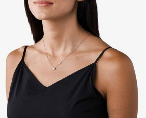 Collana Michael Kors con zirconi rotondi placcati oro rosa MKC1208AN791