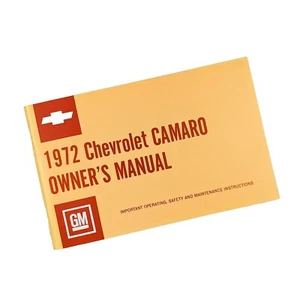 1972 CAMARO Owners Manual Z28, SS Super Sport, Coupe Specifications & Operation - Picture 1 of 7