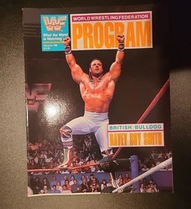 1991 PITTSBURGH PA WWF WWE VOR ORT PROGRAMM #188 DAVY BOY SMITH COVER - Bild 1 von 2