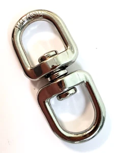 Chrome M6 Eye to Eye Swivel 360° Connector [1-Pc] `2½ in. L - Picture 1 of 6