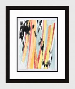 Josef Mathis 1988 ORIGINAL GEMÄLDE "Sweeping Waves of Color" SIGNIERT GERAHMT COA - Bild 1 von 4