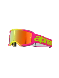 Alpinestars Vision 5 Wordmark Goggles Pink Fluo/Yellow New in Box - Picture 1 of 4