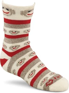 FoxRiver Teen Unisex Monkey Stripe Crew - Picture 1 of 4