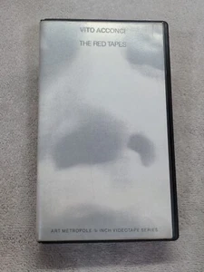 The Red Tapes Vito Acconci VHS 1988 Art Metropole 1/2 Inch Videotape Series - Picture 1 of 10