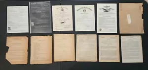 Lot WWII US Army Air Force Pilot Certificate Document Record Report Military M25 - Picture 1 of 24